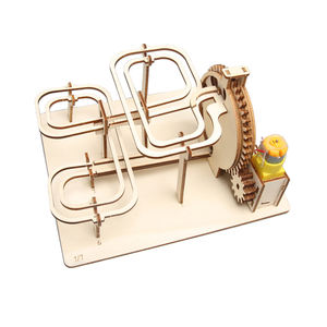Vendita calda in legno scienza Kit 3D in legno legno in marmo legno Run Puzzle giocattolo artigianale Kit di stelo educativo per i bambini. - Product Image 2