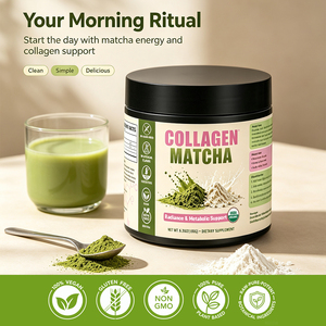 Chinaherbs Morning Ritual, Colágeno Puro Matcha, Polvo Orgánico USDA para Belleza, Equilibrio Energético, Dosis Diaria 180g, Certificado GMP - Product Image 3