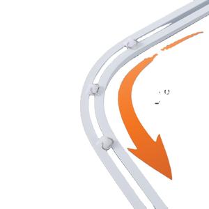 Pre-Installed Flexible Modern Sliding Rail Guide Top-Mounted Embedded Invisible Curtain Track Outdoor Kitchen Apartment Hotel - Product Image 1