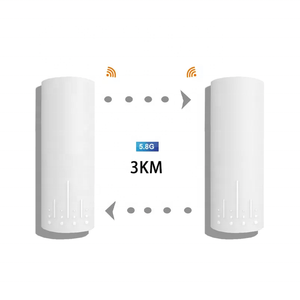 Huastlink HC503 3km 300mbps 5.8GHz Point-to-Point Wireless Network Bridge AR9344 Chipset 1 WAN+1 LAN <b>Ports</b> Outdoor CE/FCC 12V - Product Image 3