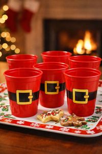Vaso Reutilizable de Plástico PP Estilo Santa Claus para Fiestas Navideñas, Ecológico, con Diseño Navideño, Artículos Modernos para Fiestas - Product Image 5
