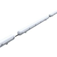 Luminaire LED Tri-Proof avec Fonction d'Urgence, Étanche IP66, Type Batten Linéaire 1200mm, Plafonnier Robuste pour Garages de Stationnement