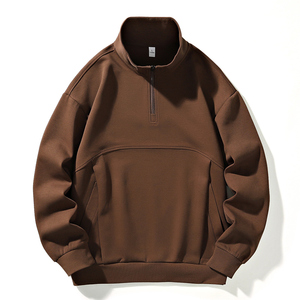 Suéter de algodón y cachemira con media cremallera y manga larga para trabajo, cómodo, transpirable, a la moda, cortavientos, para uso diario 2025 - Product Image 4