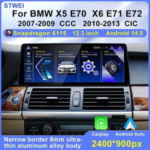 STWEI pour BMW X5 X6 E70 E71 E72 2007-2009-2013 CCC CIC 12,3 pouces Snapdragon 6115 Autoradio Multimédia Vidéo Android 14 CarPlay - Product Image 5