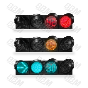 Feux de signalisation routière LED étanches 300 mm homologués CE RoHS en promotion - Product Image 2
