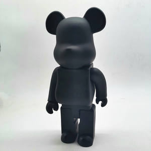 <span class=keywords><strong>Bearbrick</strong></span>-bloques de construcción de oso negro para niños, juguete de muñeco de juguete de 28CM, 400% - Product Image 5