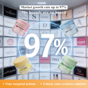 Tampons Toniques Exfoliants au Collagène en Coton pour le Visage, Hydratants et Éclaircissants, Anti-Acné et Anti-Points Noirs, Marque Privée - Product Image 1