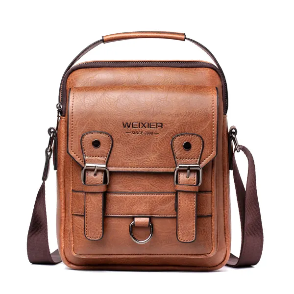 Hot Sale Leather Men Sling Bag Leisure Crossbody Men Messenger Bag