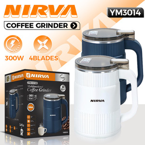Moulin électrique automatique Nirva, norme européenne transfrontalière, pour céréales, aliments, légumineuses, assaisonnements et grains de café - Product Image 1