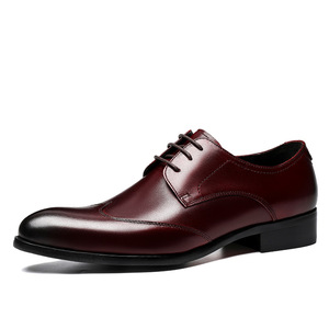 Zapatos casuales con cordones de estilo empresarial británico para hombre, zapatos de cuero genuino para hombre, tallas grandes en stock, zapatos de cuero versátiles para hombre - Product Image 1