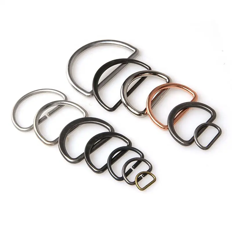 Hight Quality Factory Custom Brass Zinc Alloy Gold Nickel Swivel Clip Snap Hook handbag Accessories D-Ring Belt Buckle For bags