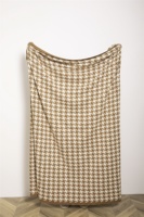 Couvre-lit en coton à carreaux, drap plat tricoté doux et confortable pour la maison, couverture de canapé, plaid décoratif Syb