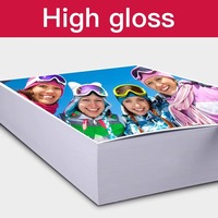 Papier photo brillant A4 enduit de résine 260g pour impression jet d'encre, formats A3, 5R, 4R, 3R, emballage sécurisé