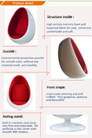 Chaise de loisirs en fibre de verre fournisseur chinois bon marché AMod Relax West stéréo Alpha Pod Mod haut-parleur Relax Recliner Chair