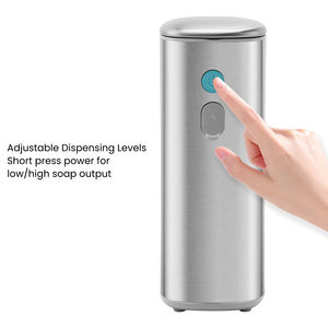 Dispensador de Jabón Automático Sin Contacto para Cocina y Baño, Acero Inoxidable, Autolimpiante, Sensor Rápido de 0.2 Segundos, Recargable por USB C - Product Image 4