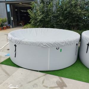 <span class=keywords><strong>Piscine</strong></span> gonflable à parois rigides Drop Stitch 5mx1.5m ronde haute pression avec bâche anti-poussière pour jardin - Product Image 5