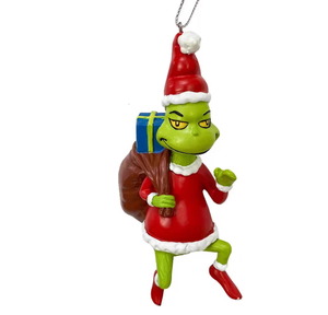 Adorno Navideño de Resina con Forma de Monstruo Verde, Decoración Navideña - Product Image 4