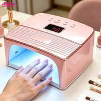Nouvelle Arrivée Lampe de Séchage Rapide pour Ongles en Gel, Lampe UV LED Carrée Intelligente à Faible Température avec Logo Personnalisé, Vente en Gros Usine