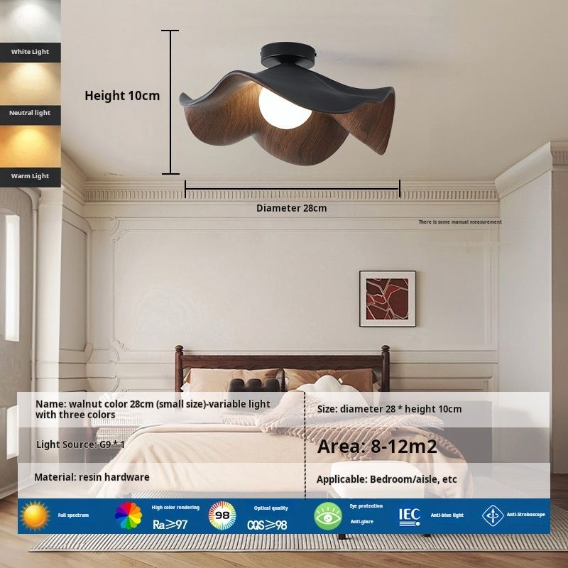 Ceiling type Walnut color small size