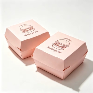 Boîte à hamburger empilable et étanche avec impression personnalisée pour les restaurants de hamburgers, poulet frit, pizzas, emballages à emporter - Product Image 5
