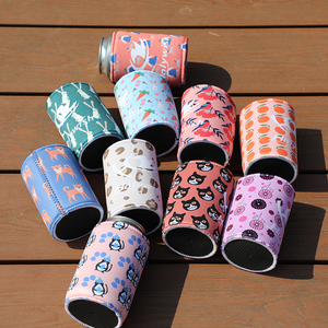 FOCUS Custom OEM Eco-friendly Neoprene Durable Insulated Cup Holder Silk Screen Printing Promotional Giveaway Gifts-Easy Carry