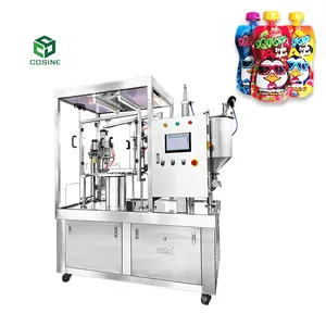 Full automatic stand up pouch bags Baby food oil bag filling and capping machine packing machine