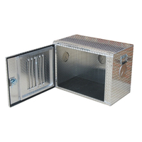 Caisse de transport pour chien en aluminium à double porte, grande taille, pour chasse et transport, pour pick-up - Vente chaude