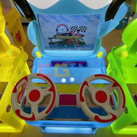 Machine d'arcade de course à deux joueurs, simulateur d'arcade à pièces pour enfants, machine de jeu de course automobile