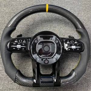 Volant de voiture personnalisé en fibre de carbone pour Mercedes-Benz <span class=keywords><strong>AMG</strong></span> Performance W167 W213 W217 W222 W177 W190 - Product Image 3