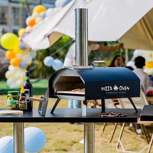 Horno de Pizza plegable de acero inoxidable, <span class=keywords><strong>tostadora</strong></span> <span class=keywords><strong>para</strong></span> interior/exterior, carbón de madera, <span class=keywords><strong>Gas</strong></span> propano, cocina <span class=keywords><strong>para</strong></span> acampar, parrillas <span class=keywords><strong>para</strong></span> barbacoa sin humo - Product Image 3