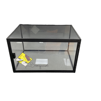 Boîte de rangement à chaussures carrée empilable magnétique, conteneur en plastique pliable et écologique pour l'affichage des baskets