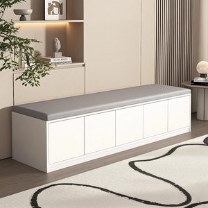 Banc <span class=keywords><strong>de</strong></span> rangement mural multifonctionnel moderne en bois avec revêtement souple, armoire à chaussures pour studios <span class=keywords><strong>de</strong></span> <span class=keywords><strong>danse</strong></span>, centres <span class=keywords><strong>de</strong></span> yoga, gymnases, écoles - Product Image 3