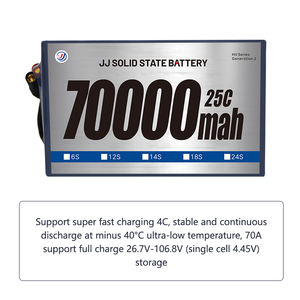 Baterias de Íon de Lítio Semi-Sólidas Lihv de Fornecedor Chinês 70000mAh 6S 12S 14S 18S 24S 70AH 72AH para Aeronaves - Product Image 4