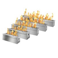 Panneau de commande personnalisé contrôlé à distance Bio Ethanol cheminée électrique intelligente en acier inoxydable insert chauffant usage domestique hôtel US