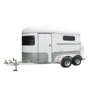 Remolque de caballos de carga recta de 2 caballos Remolque de flotador de caballo estándar con precio de fábrica - Product Image 1