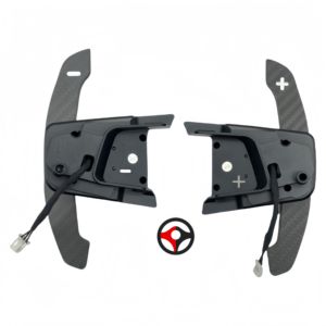 Pour VW GOLF R palettes de changement de volant magnétiques en Fiber de carbone véritable remplacement palette de changement de vitesse étendue ramasse le changement de vitesse haut/bas - Product Image 1