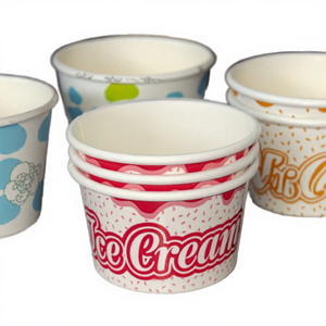 Vaso de Papel Desechable Ecológico para Helado de 3.5 oz, Pared Simple, Doble Recubrimiento de PE, Hecho en China - Product Image 3