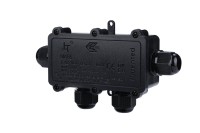 Boîte de jonction électrique étanche IP68 boîtier à 4 voies compatible divers types de câbles boîte de connexion d'instruments électroniques