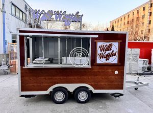 Remorque de restauration mobile entièrement équipée, chariots mobiles de bière, de crème glacée et de café, boutique de nourriture en plein air - Product Image 3