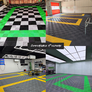 Dalles de sol modernes en <span class=keywords><strong>PVC</strong></span> pour garage, imperméables et antidérapantes, pour atelier, bureau, résidence, centre commercial, entrepôt, graphique - Product Image 2