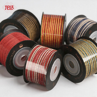 LONGJIE Nouveau style Cordon de bracelet en corde de polyester tressée à la main à huit brins de 35 mm, accessoires DIY pour le Festival du Bateau-Dragon, fil rouge