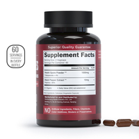 Supplément en Capsule de Reishi Biologique Extrait de Ganoderma Lucidum Capsules de Poudre de Spore Capsules de Champignon de Ganoderma