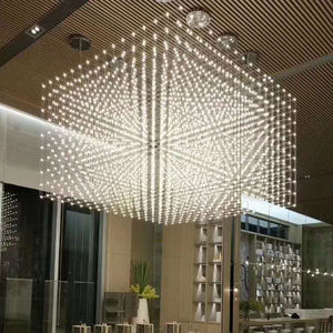 Non-standard Custom Banquet Hall Lighting Hotel Lobby Wedding <b>Star</b> Cube Project Chandelier Lamp - Product Image 1