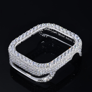 ขอบนาฬิกาเพชรโมอิสซาไนต์ขนาด 42 มม. รุ่น Pass Diamond Tetser ประดับเพชรเต็มวง ชุบทอง 18K อะไหล่นาฬิกาหรูหรา สำหรับซีรีส์ 11 - Product Image 2