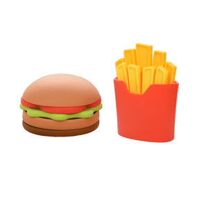 Juguetes Educativos de Silicona Apilables en Oferta, Libres de BPA, Inspirados en Hamburguesas y Papas Fritas, para Niños de 2 a 4 Años - Product Image 4