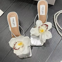 Clips Decorativos para Zapatos con Forma de Orquídea Mariposa, Estilo Bohemio, Accesorios Florales para Mujer, Sandalias Elegantes