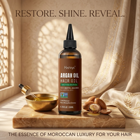 Huile capillaire naturelle biologique végane à l'huile d'argan 200ml Nourrissante Lissante Pointe de précision Vente en gros OEM ODM Personnalisée