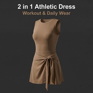 Vestido Deportivo Elástico en Cuatro Direcciones con Control de Abdomen, Transpirable, de Secado Rápido, Ecológico, Ajuste Ceñido, Ropa Deportiva para Yoga y Tenis - Product Image 6