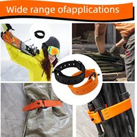 Sangle d'arrimage de vélo en TPU antidérapante et durable avec sangle de ski utilitaire en caoutchouc pour sacs et fixations de ski
