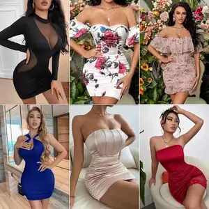 Hot 2024 High-Quality Mix Dresses New Brand Discount Women's Clothing Clearance Wholesale New Clothes Stock Clothing